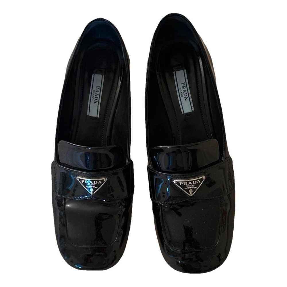 Prada heeled loafers, sz 37